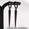 No Fade Different Length Pointed Cone Dangle Earring Stainless Steel Round Hoop Earrings For Women Men Jewelry Ear Piercing Gift - Image 10