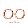 Two-Piece Mini Hoop Piercing Earrings in Gold-Tone Silver-Tone or Rose Gold-Tone - Image 27