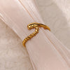 Stainless Steel Wave Rings for Women Gold Color Geometric Heart Rose Flower Wedding Ring Aesthetic Jewelry - Image 6