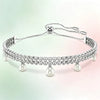 Heart Cubic Zirconia Pearl Jewelry Set,Sparkling Necklace Earrings Ring Bracelet Bridal Wedding Jewelry Gift for Women - Image 4