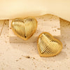 Shell Water Drop Golden Imitaiton Pearl Women Stud Earrings Stainless Steel Heart Female Earring Elegant Jewelry Gifts - Image 6