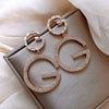 Letter D Asymmetric Long Tassel Zircon Earrings For Women Korean Sparkling Earrings Jewelry Party Gifts - Image 17