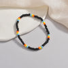 Minimalist Black Rice Beads Chain Anklets For Women Men Handmade Ankle Bracelet Elastic Rope Beach Unisex Foot Accessories - Image 4