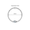Titanium Marquise CZ Cartilage Piercing Hoop Earring 16G Dainty Nose Ring Daith Helix Septum Clicker - Image 11