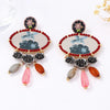 Metal Flying Bird Flower Dangle Earrings Classic Vintage Earrings Women's Daily Jewelry Accessories - Image 2