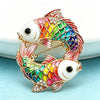 Lovely Fishes Brooches For Women Unisex 2-color Pisces Zodiac Sign Animal Party Casual Brooch Pins Gifts - Image 4