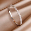 Classic Zirconia Cross Charm Bracelets for Women Jewelry Elegant Bangle - Image 27