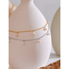 Stainless Steel Natural Freshwater Pearls Link Chain Handmade Necklace Pvd Plated Jewelry Accessories Gift - Image 2
