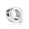 Silver Charms Beads 12 Zodiac A-Z Letters Virgo Aries Fit Bracelets Necklaces Jewelry For Women - Image 34