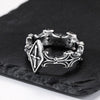 Punk Gothic Cross Ring for Men,Retro Stainless Steel Statement Ring,Birthday Party Jewelry Gift - Image 1