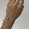 Rhinestone Multilayer Zircon Connected Finger Ring Bracelets for Women Handmade Thin Link Chain Bracelet Party Jewelry Gift - Image 8