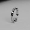 Mobius Wave Ring Silver Color Alloy Open Ring For Women Simple Retro Men Jewelry Accessories - Image 5
