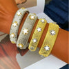 European and American -Selling Retro Exaggerated Copper Gold-Plated Micro-Inlaid Zirconia Open Bracelet for Women - Image 1