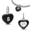 Silver Glass Slipper Charm Pink Envelope Floral Tulip Golden Key Sword Bee Cicada Butterfly Beads Necklace Fit Bracelet - Image 33