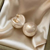 Women's Minimalist Gap Imitation Pearl Stud Earrings Commuter Jewelry Versatile Party Accessory for Gilrs - Image 2