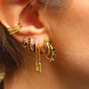 Simple Stainless Steel Small Hoop Earrings For Women Shiny Colorful Zircon Huggie Punk Earring Wedding Piercing Jewelry - Image 4