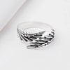 Silver Angel Wing Feather Stackable Open Rings For Women Beautiful Jewelry Accessories Prevent Allergy - Image 6
