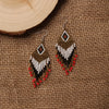 Seed Beads Earrings Hand Weaving Beaded Simplicity Colour Retro Bohemia Geometry Alloy Ma'am Tassel Earrings - Image 11