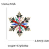 Snowflake Rhinestone Brooch with Pearl-Style Center and Color Options - Image 9