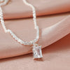 Dainty Chain Anklet with Cubic Zirconia Cross Pendant - Image 18