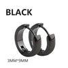 1Pair Punk Stainless Steel Round Circle Hoop Earrings For Men Women Not Fade Ear Rings Hip Hop Male Jewelry - Image 9