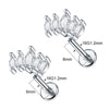 Surgical Steel Marquise Flat-Back Piercing Stud in 1-Piece or 5-Piece Options - Image 2
