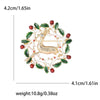Christmas Rhinestone Wreath Brooches for Women Unisex Enamel Bell Pin Office Party Friend Gifts Accessories - Image 14