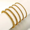 Stainless Steel Ball Bead Stretch Bracelet with 2.5 mm to 6 mm Bead Options - Image 1