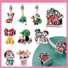 Silver Charms Beads Snowman Christmas Halloween Charm Pendent Fit Charm Bracelet Women Jewelry Gift - Image 1