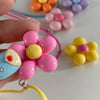 Sweet Colorful Flower Pendant Necklace for Women Girl Floral Design Rope Chain Chokers Jewelry Gift - Image 4