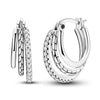 Small Hoop Earrings with Butterfly and Heart Motifs - Image 17