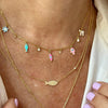 Sign of Life Amulet Jewish Religious Jewelry Gold Color Cute Chai Eye Fish Star CZ Charm Choker Necklace - Image 1