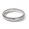 Stainless Steel Retro Elasticity Thick Polish Bracelet Gold Plated Unisex Jewelry Men Women - Image 11