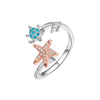 Bohemia Fidget Spinner Starfish Turtle Finger Ring for Women Summer Holiday Jewelry Rotating Freely Rings - Image 6