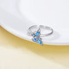 Sunflower Rotating Ring For Women Spinner Fidgets Adjustable Open Rings Cute Animal Butterfly Turtle - Image 4