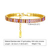 Dainty Stone Bracelets For Women,Stainless Steel Chain Cubic Zirconia Link Bracelets, Jewelry Gift For Mom Wife - Image 11