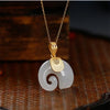 Stone Elephant Pendant Necklace on Gold-Tone Chain - Image 16