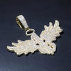 Men's Personality Is Cool, Ha's Large Wing Pendant, Copper Inlaid Zircon Street Necklace - Image 5
