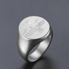 Faravahar Signet Ring Stainless Steel Iranian Zoroastrian Farvahar Eagle Talisman Ring Persian Symbol Jewelry Gift - Image 8