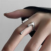 Minimalist Silver Color Irregular Liquid Metal Finger Rings Creative Geometric Punk Droplet Opening Ring for Women Girls Jewelry - Image 7