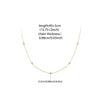 Mossanite Station Wedding Chain Necklace For Women, Silver Gold Diamond Cut Bty Layering Choker Necklaces - Image 5