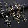 Eleven-Piece Pearl Choker Necklace Set with Mixed Pendant Designs - Image 2