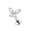 1/5PCS Titanium 16G Mini Butterfly CZ Labret Tragus Cartilage Conch Earring Helix Stud Medusa Piercings Body Jewelry for Women - Image 10