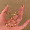 Colorful Crystal Zircon Bracelet for Women Adjustable Opening Bracelet Bangle Wedding Charm Jewelry Gifts - Image 1