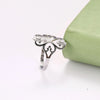 Geometric Filigree Flower Rings for Women Stainless Steel Vintage Four-leaf Clover Ring Birthday Jewelry Gift - Image 3