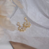Gold Dainty Korean Flower Earrring for Women Bling Zirconia Hollow Lace Stud Earring Wedding Gift - Image 6