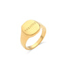 Engrave Jewelry Gift Minimalist Letter Word Suqare Stainless Steel Ring Gold Ring Plated For Women - Image 8