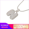 Silver Color Bubble Initial Letters Necklaces 26 Letters Pendants Necklaces for Women Brass CZ Jewelry - Image 46