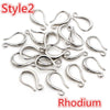 20pcs 15x10mm Silver Plated Bronze Rose Gold 6 Colors Earring Hooks Wire Settings Base Settings - Image 7