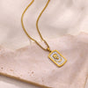 Elegant Charm Drip Oil Rose Flower Pendant Necklace Women Gold Color Stainless Steel Clavicle Fish Tail Necklaces Party Jewelry - Image 4